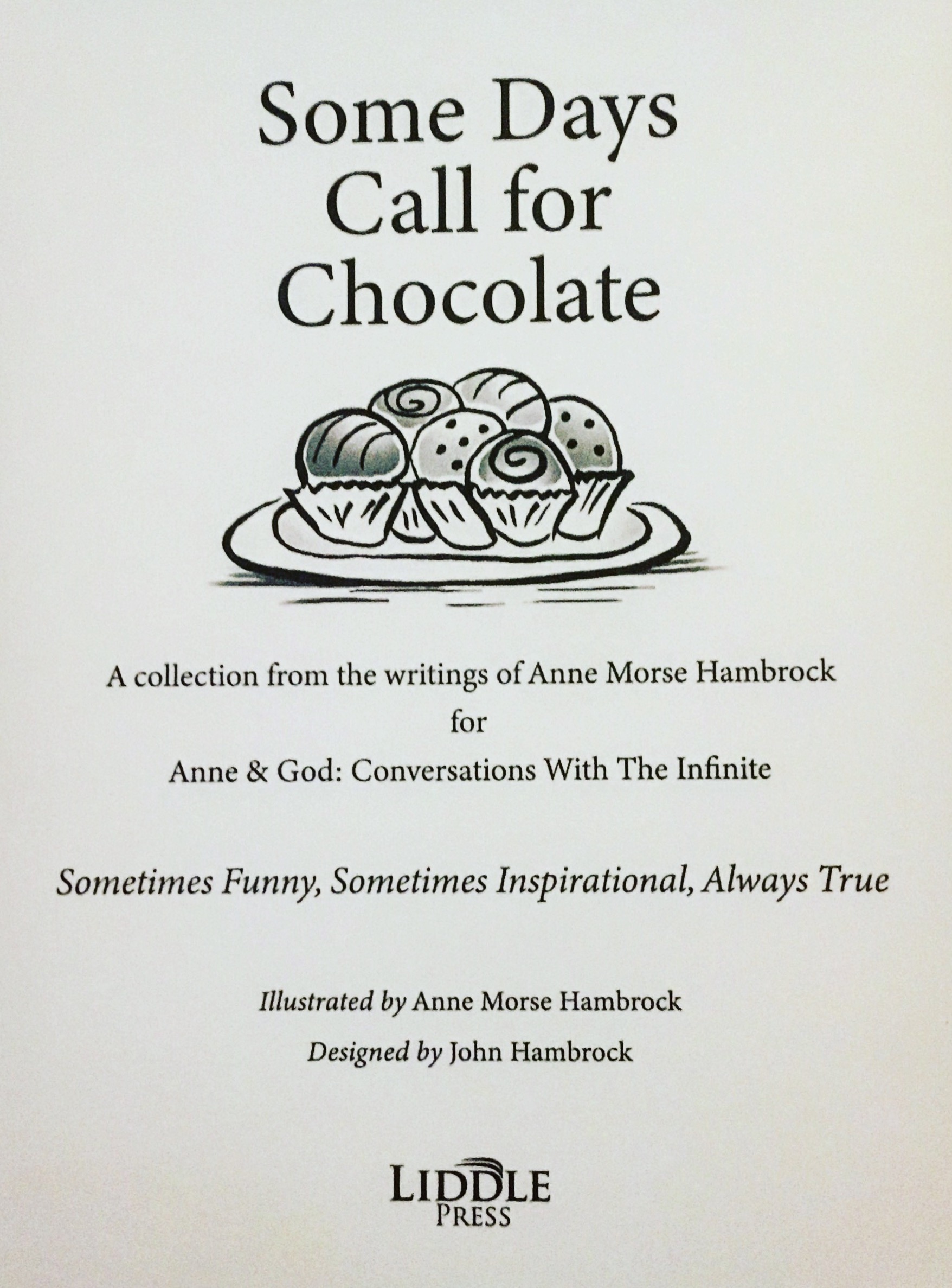 Some Days Call for Chocolate Title Page For Store
